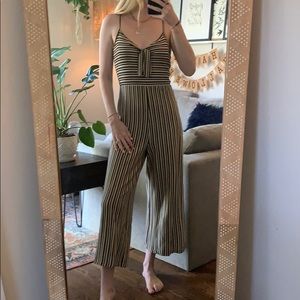 Yellow/Black Striped jumpsuit